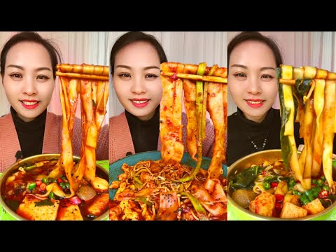 Asmr chinese eating spicy noodles mukbang | Eating fire noodles | Spicy food challenge