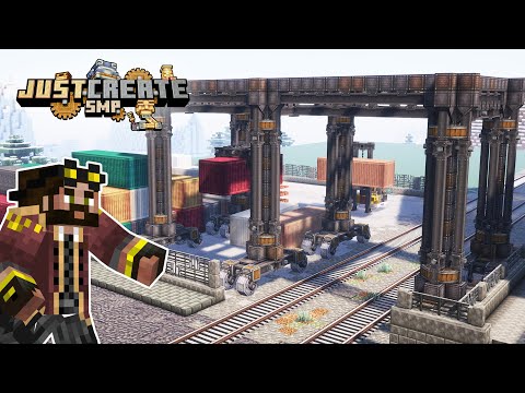 I built a HUGE CRANE in Minecraft Create Mod [#25]