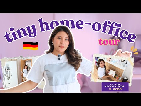 FREELANCER (tiny!) HOME OFFICE + desk set up (tour) #earnmoneyonline #teachermarie