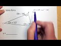 Exploring the Triangle Sum Theorem with Algebra