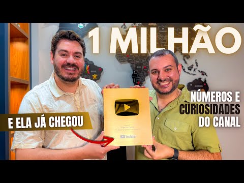 A nova placa de 1 MILHÃO DE INSCRITOS no canal CHEGOU!