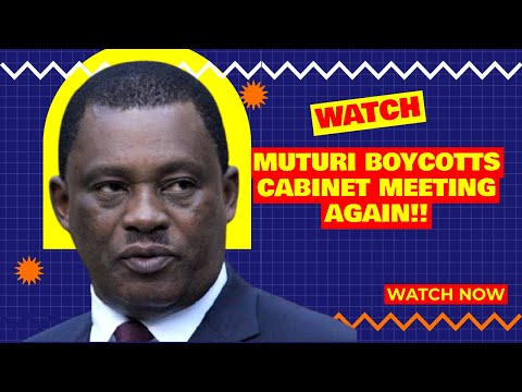 🔴 BREAKING ALERT Justin Muturi BOYCOTTS Ruto Cabinet Meeting in Kakamega! Shocking Details Revealed!