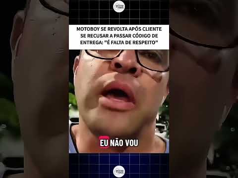 motoboy se revolta após clientes se recusar a passar o código na entrega #mestredeobra