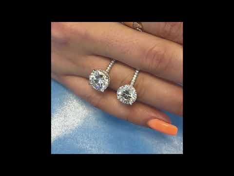 3.7 carat VS 3 carat Round Diamond Ring