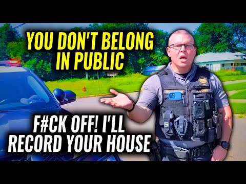 Coward Idiot Cop Owned and Dismissed! Massive Backup For a Camera! First Amendment Audit