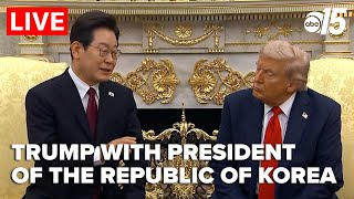 Trump meets with President of the Republic of Korea