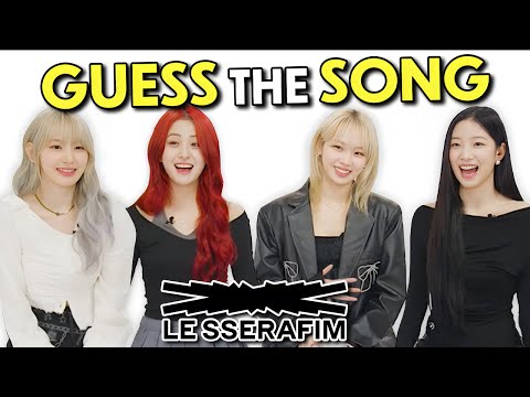 LE SSERAFIM Tries To Guess The K-Pop Song In One Second! | K-Pop Stars React