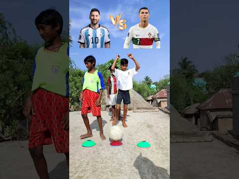 Ronaldo VS Messi Challenge 🙌🏆 #messi #football #cr7 #worldcup #ronaldo #soccer #viral #challenge