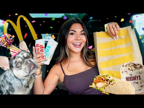 McDonald’s Mukbang: Snack Wraps & Dog Birthday Happy Meal! 🐶❤️