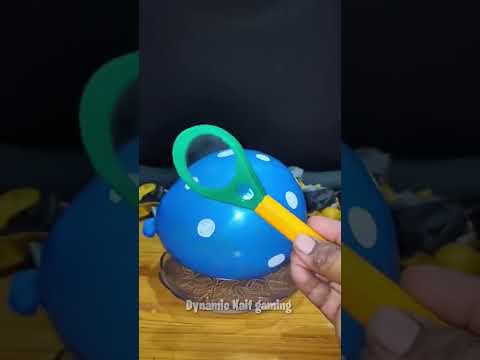 5 Layer Balloon Vs Magnifineglass 😬😂💥#shorts #dynamickaifgaming