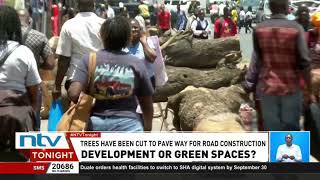 YouTube video thumbnail:  Nakuru’s Iconic Jacaranda Trees Felled to Pave way for Road Construction 