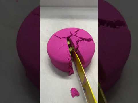 Very Satisfying candy drop and squish Kinetic sand ASMR #shorts