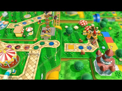 Mario Party 10 Bowser Party #1056 Peach, Toad, Mario, Yoshi Mushroom Park Master Difficulty
