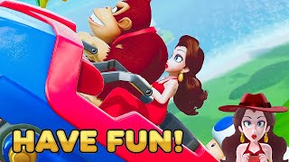 Super Mario Party Jamboree TV Carnival Coaster Pauline and Donkey Kong Carnival Coaster