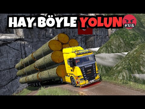 BU YOLA SAKIN GİTMEYİN ❗❗❗SCANIA R560 V8 İLE DÜNYANIN EN AĞIR YÜKÜNÜ TAŞIYORUZ | YIRTIL EGZOZ MOD