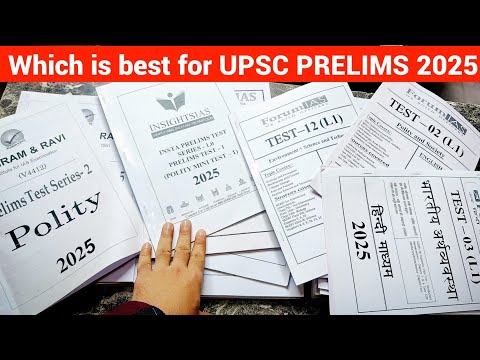 Which test series is best for UPSC Prelims 2025 | Vision ias vs drishti ias