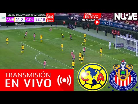 América vs. Chivas En Vivo, PARTIDO HOY, DONDE VER, JUEGA AMERICA VS CHIVAS, Vuelta 4tos Femenil TV