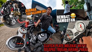 ALAMAK RXZ Aku CLUTCH MELEKAT! | aku JOB RAMBUTAN jiran! 
