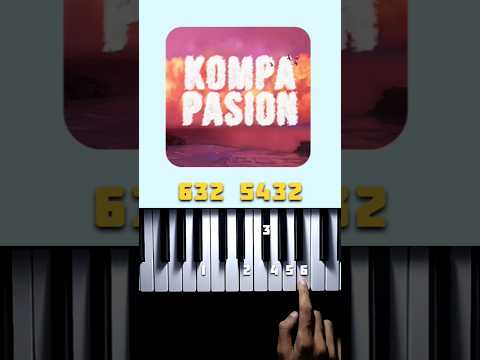 Kompa pasión - Frozy • very easy piano tutorial #piano #pianolessons #tutorial