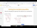 Solving One Variable Inequalities Challenge