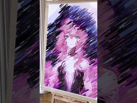 Dùng 10.000 cuộn băng dán đầy màu để cứu một bức tranh 🎨 #shorts #lamdep #xuhuong #viral #giovamay