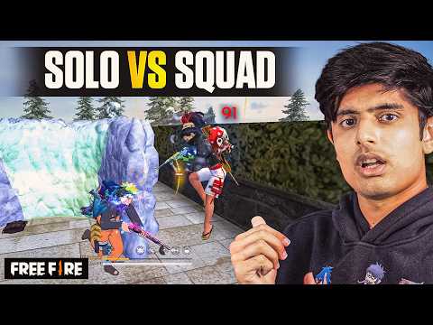 NOOB LOBBY SOLO VS SQUAD MY BEST GAMEPLAY | GARENA FREE FIRE