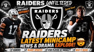 RAIDERS Latest Minicamp News & Drama Explode! 💥 | Raiders UNFILTERED 📱