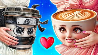 Fui adotado pela Bailarina Cappuccina e Assassino! Transformação de Nerd a Popular Brainrot Italiano