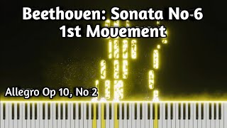 Beethoven: Sonata No 6-1st Movement Allegro Op 10, No 2