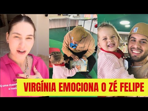 VIRGÍNIA EMOCIONA O ZÉ FELIPE COM A MARIA FLOR😱