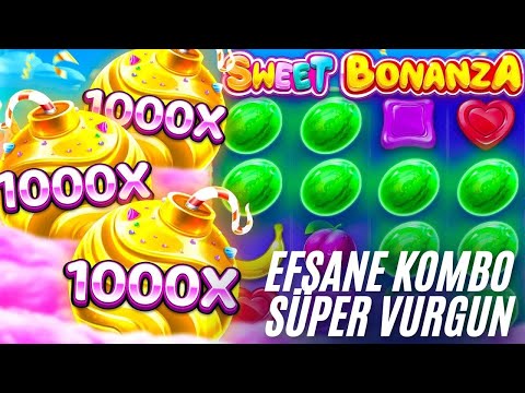 SWEET BONANZA 1000 🍭 BONANZA DA EFSANE KOMBO SÜPER VURGUN !! #slotoyunları