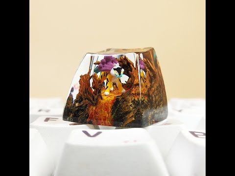 Raikou Pokemon keycap custom