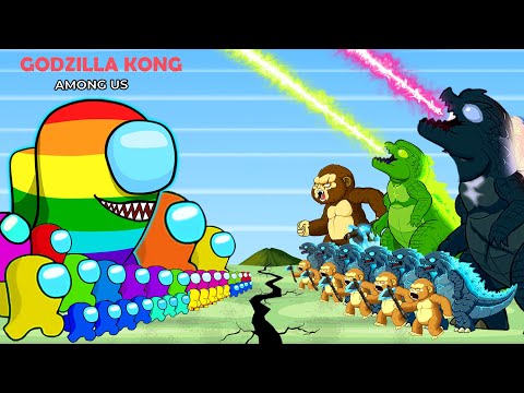 Among US VS TEAM GODZILLA vs KONG: If Boundary Changes | Godzilla in Among Us Animation