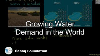 Growing Water Demand in the World