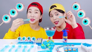 蓝色食品果冻甜点美食多纳 DONA