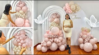 Como hacer un Arco de Globos e instalarlo en un Panel - 🎀 Decoracion Baby Shower 🎀 Balloon Garland