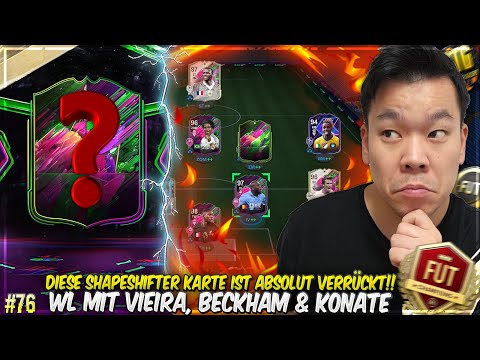 SHAPESHIFTER PACKLUCK + CRAZY CARDS 😮 WL MIT SHAPE VIEIRA, BECKHAM & KONATE 🔥🔥 EAFC 25 PS5 RTG #76