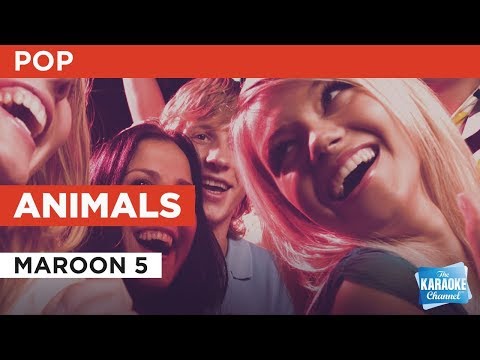 Animals in the style of Maroon 5 | Karaoke with Lyrics