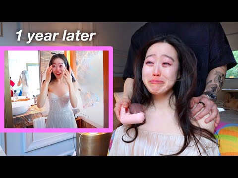 Reacting to Our Wedding Video 1 Year Later... for the first time since the wedding