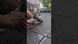 Time to GROUT up some patio 😬 🧱 #renovation #patio #paving #building #islandlife #vlog