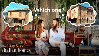We found two traditional stone houses in the heart of Italy