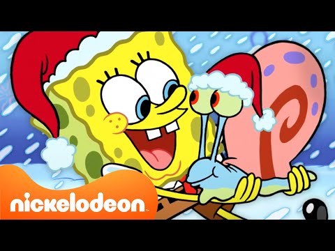 Bob l'éponge | 45 MINUTES des moments les plus enneigés de Bob l'Éponge ❄️ | Nickelodeon France