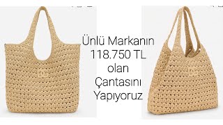 D🍀LGE & G🍀BBANA MARKANIN 118.750 TL OLAN ÇANTASINI YAPIYORUZ🧶#markachallenge