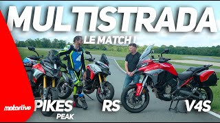 La famille Multistrada V4 au banc d’essai sur route et circuit !