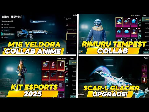 SCAR-L GLACIAL UPGRADE l NEW COLLAB ANIME RIMURU TEMPEST PUBG MOBILE