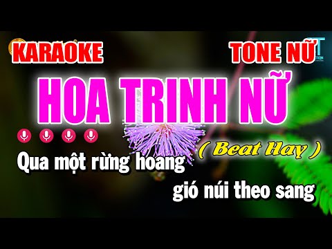Hoa Trinh Nữ Tone Nữ Karaoke Nhạc Sống | Kênh Làng Hoa