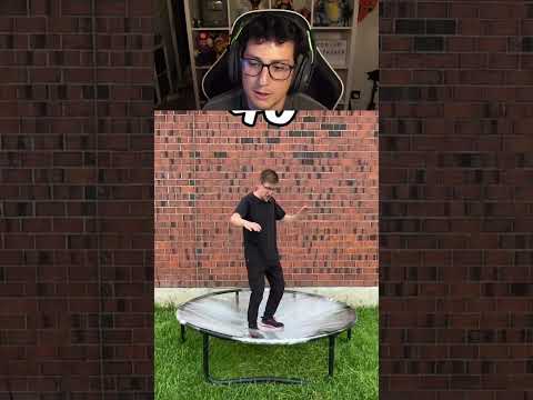 HACE UN TRAMPOLIN DE PLASTICO #shorts