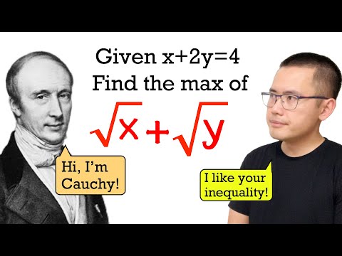 How Cauchy would find the maximum of sqrt(x)+sqrt(y)