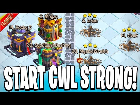 Let's Start CWL Off with Some Triples! (Clash of Clans)