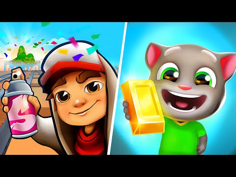 Subway Surfers VS Talking Tom Gold Run, Subway Surfers New Update, Subway Surfers Youtube, Tom Game